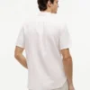 Camicia a righe in misto cotone e lino, vestibilità regolare Camicia a righe in misto cotone e lino, vestibilità regolare