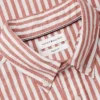 Camicia a righe in misto cotone e lino, vestibilità regolare Camicia a righe in misto cotone e lino, vestibilità regolare