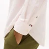 Camicia a righe in misto lino dalla vestibilità regolare