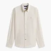 Camicia a righe in misto lino dalla vestibilità regolare