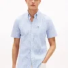Camicia a righe in seersucker dalla vestibilità regolare