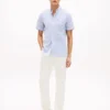 Camicia a righe in seersucker dalla vestibilità regolare