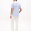 Camicia a righe in seersucker dalla vestibilità regolare