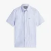 Camicia a righe in seersucker dalla vestibilità regolare