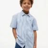 Camicia a righe in seersucker per bambino Camicia a righe in seersucker per bambino