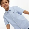 Camicia a righe in seersucker per bambino Camicia a righe in seersucker per bambino