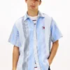 Camicia a righe in tessuto dobby dal taglio morbido Tommy Jeans Camicia a righe in tessuto dobby dal taglio morbido Tommy Jeans