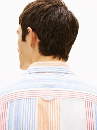 Camicia a righe in tessuto dobby dal taglio morbido Tommy Jeans
