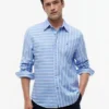 Camicia All-Day a righe miste, vestibilità regolare Camicia All-Day a righe miste, vestibilità regolare