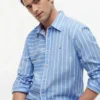Camicia All-Day a righe miste, vestibilità regolare Camicia All-Day a righe miste, vestibilità regolare