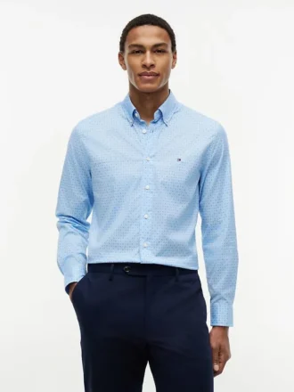 Camicia All-Day a vestibilità regolare con stampa geometrica