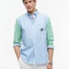 Camicia Classic Fit a righe miste Paper-Touch Camicia Classic Fit a righe miste Paper-Touch