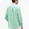 Camicia Classic Fit a righe miste Paper-Touch Camicia Classic Fit a righe miste Paper-Touch