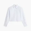 Camicia corta in popeline con decorazioni Camicia corta in popeline con decorazioni