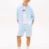 Camicia da bambino in misto lino dal taglio morbido