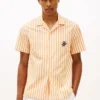 Camicia da campeggio a righe effetto carta Camicia da campeggio a righe effetto carta