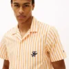Camicia da campeggio a righe effetto carta Camicia da campeggio a righe effetto carta