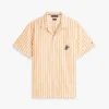 Camicia da campeggio a righe effetto carta Camicia da campeggio a righe effetto carta