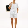 Camicia da campeggio a righe in tessuto dobby, vestibilità regolare