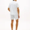 Camicia da campeggio a righe in tessuto dobby, vestibilità regolare