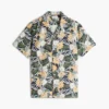Camicia da campo a fiori tropicali, vestibilità regolare Camicia da campo a fiori tropicali, vestibilità regolare