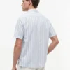 Camicia da campo a righe in misto cotone e lino Camicia da campo a righe in misto cotone e lino