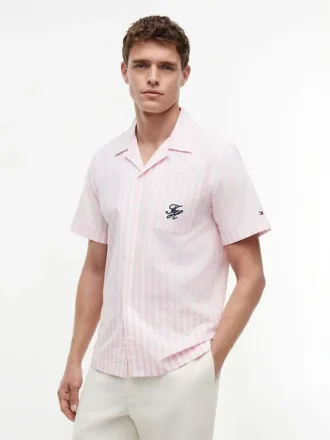 Camicia da campo a righe Paper-Touch