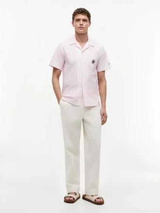 Camicia da campo a righe Paper-Touch