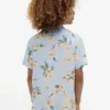 Camicia da campo con stampa floreale per bambini