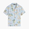 Camicia da campo con stampa floreale per bambini