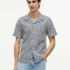 Camicia da campo con stampa solare, vestibilità regolare Camicia da campo con stampa solare, vestibilità regolare