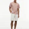 Camicia da campo con stampa solare, vestibilità regolare Camicia da campo con stampa solare, vestibilità regolare