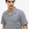 Camicia da campo con stampa solare, vestibilità regolare Camicia da campo con stampa solare, vestibilità regolare