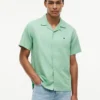 Camicia da campo in cotone e lino dalla vestibilità regolare Camicia da campo in cotone e lino dalla vestibilità regolare