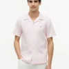 Camicia da campo in cotone e lino dalla vestibilità regolare Camicia da campo in cotone e lino dalla vestibilità regolare