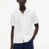 Camicia da campo in cotone e lino dalla vestibilità regolare Camicia da campo in cotone e lino dalla vestibilità regolare
