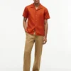 Camicia da campo in cotone e lino dalla vestibilità regolare Camicia da campo in cotone e lino dalla vestibilità regolare