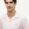 Camicia da campo in cotone e lino dalla vestibilità regolare Camicia da campo in cotone e lino dalla vestibilità regolare