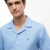 Camicia da campo in cotone e lino dalla vestibilità regolare Camicia da campo in cotone e lino dalla vestibilità regolare