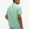 Camicia da campo in cotone e lino dalla vestibilità regolare Camicia da campo in cotone e lino dalla vestibilità regolare