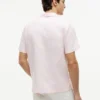 Camicia da campo in cotone e lino dalla vestibilità regolare Camicia da campo in cotone e lino dalla vestibilità regolare