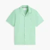 Camicia da campo in cotone e lino dalla vestibilità regolare Camicia da campo in cotone e lino dalla vestibilità regolare