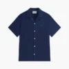 Camicia da campo in cotone e lino dalla vestibilità regolare Camicia da campo in cotone e lino dalla vestibilità regolare