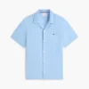 Camicia da campo in cotone e lino dalla vestibilità regolare Camicia da campo in cotone e lino dalla vestibilità regolare
