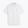 Camicia da campo in cotone e lino dalla vestibilità regolare Camicia da campo in cotone e lino dalla vestibilità regolare