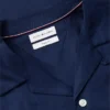 Camicia da campo in cotone e lino dalla vestibilità regolare Camicia da campo in cotone e lino dalla vestibilità regolare