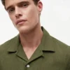 Camicia da campo in misto lino, vestibilità regolare Camicia da campo in misto lino, vestibilità regolare
