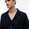 Camicia da notte a maniche corte in seersucker