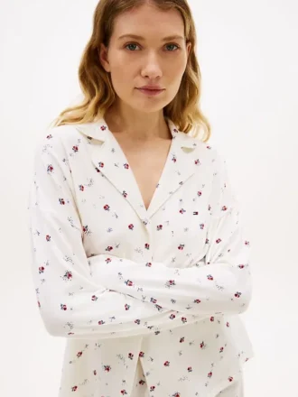 Camicia da notte con stampa floreale
