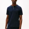 Camicia da notte Henley in jersey scamosciato Camicia da notte Henley in jersey scamosciato